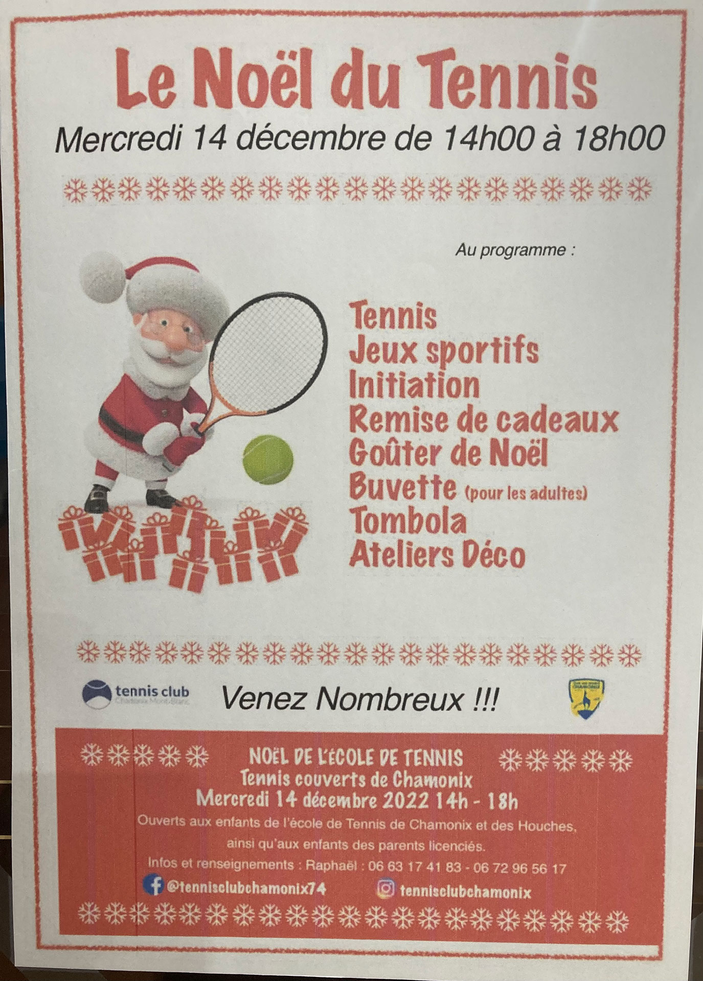 Fête de Noël – mercredi 14 décembre